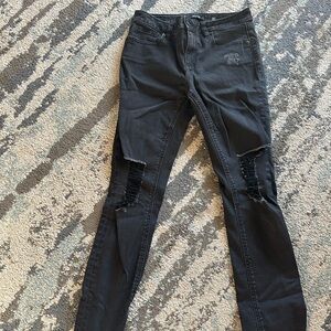 Miss Me Black Distressed Skinny Jeans